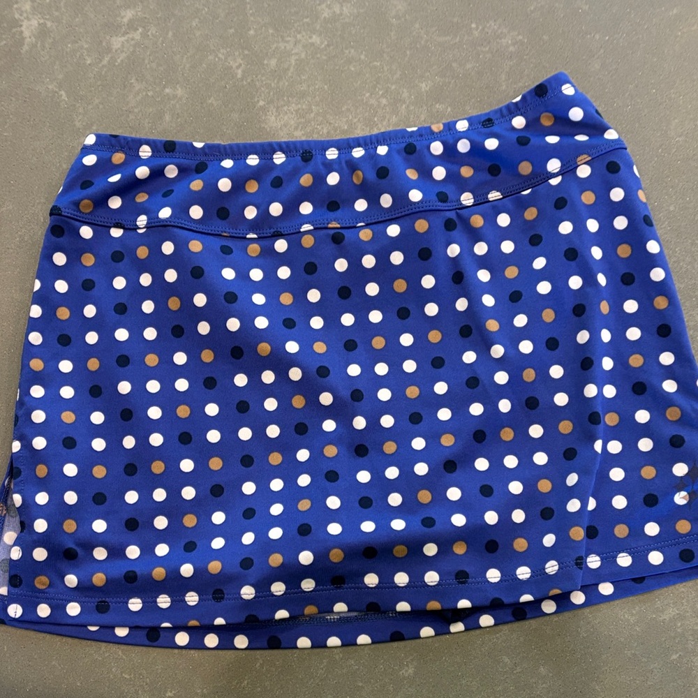 Jofit Blue Mini Skirt with Polka Dots